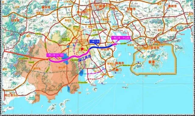 深江高速路线图。
