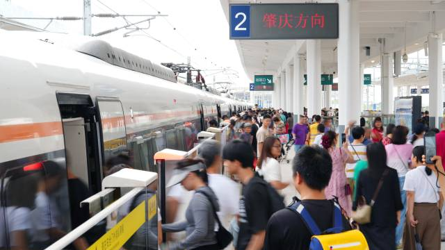 突破客流千万大关！广肇、广惠城际“四线”贯通后客流明显攀升