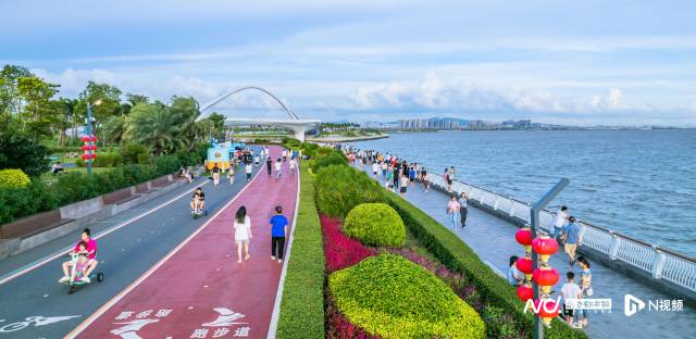 东莞滨海湾新区拥有优美的自然生态，图为交椅湾东海岸的美景。
