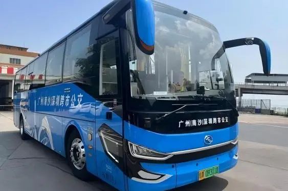 广深跨市公交所用车辆。图源：南沙交投集团
