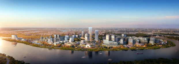 △“都市绿岛”缤纷环岛界面效果图，以实际建设为准