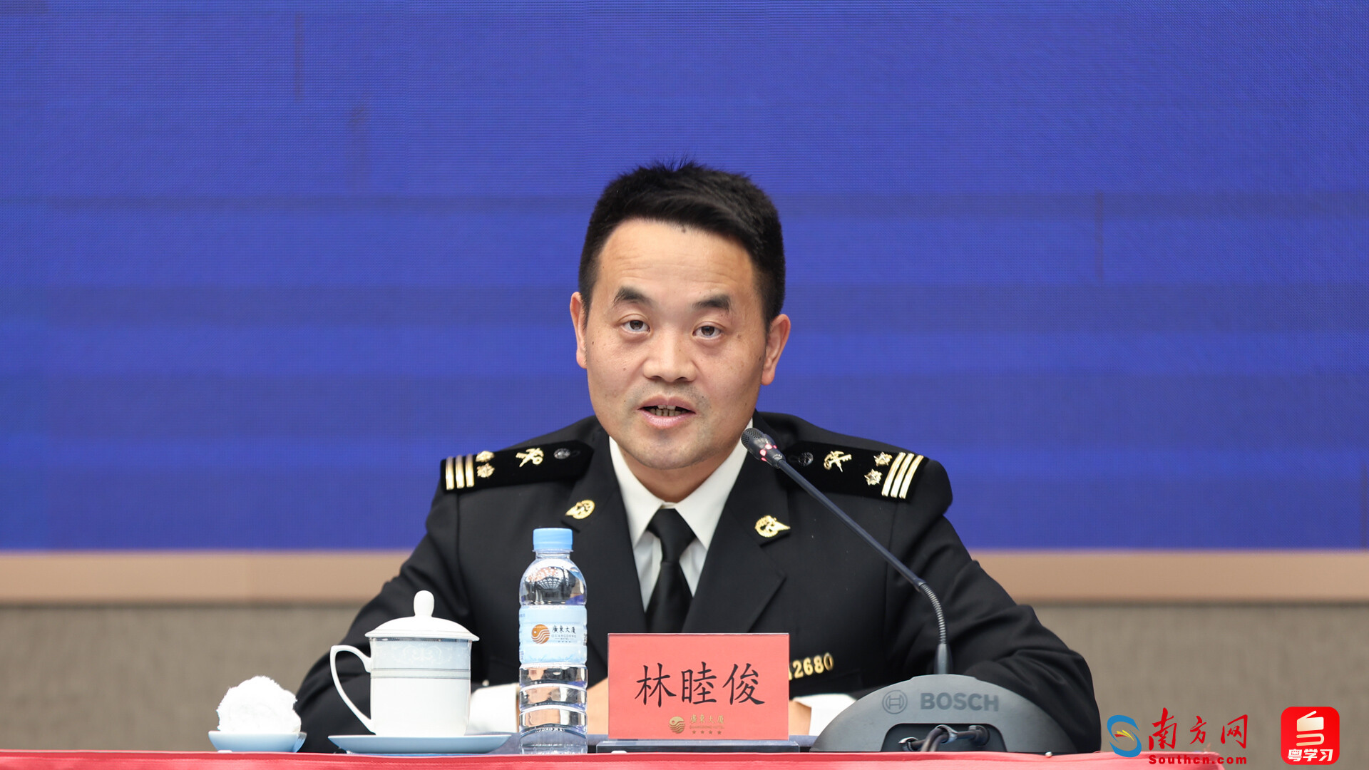 广州海关所属南沙海关副关长林睦俊。