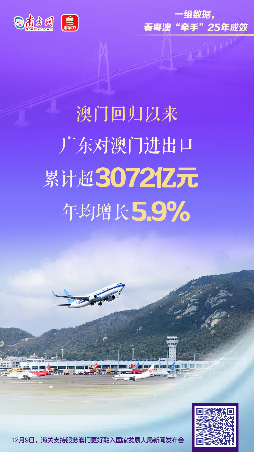 一组数据，看粤澳“牵手”25年成效