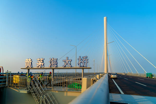 黄茅海跨海通道。来源：视觉中国