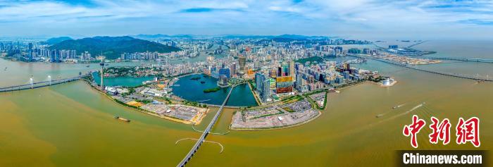 2024年10月24日，航拍下的澳门半岛。(资料照片) 澳门特区政府新闻局供图