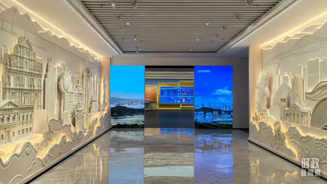 △“琴澳和鸣——横琴粤澳深度合作区建设主题展”。（总台央广记者潘毅拍摄）