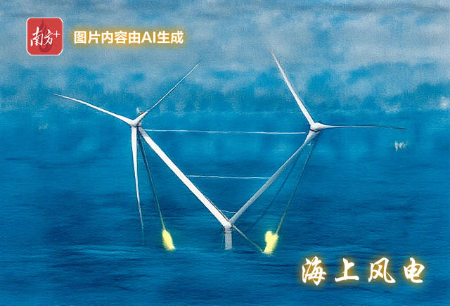 全球单体容量最大的漂浮式风电平台“明阳天成号”正式投运。