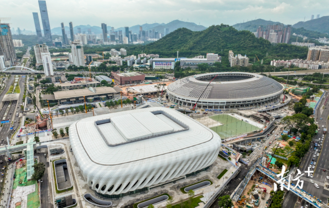 迎接“十五运”，深圳多个文体场馆升级“新皮肤”。南方+记者 朱洪波 摄