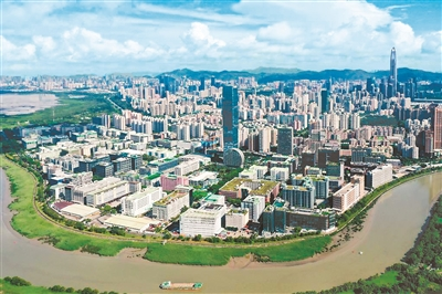  俯瞰河套深港科技创新合作区深圳园区。新华社记者 梁旭 摄