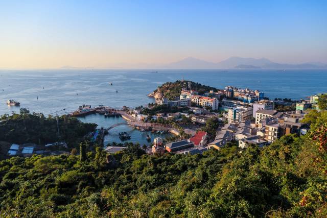 美丽的桂山岛。