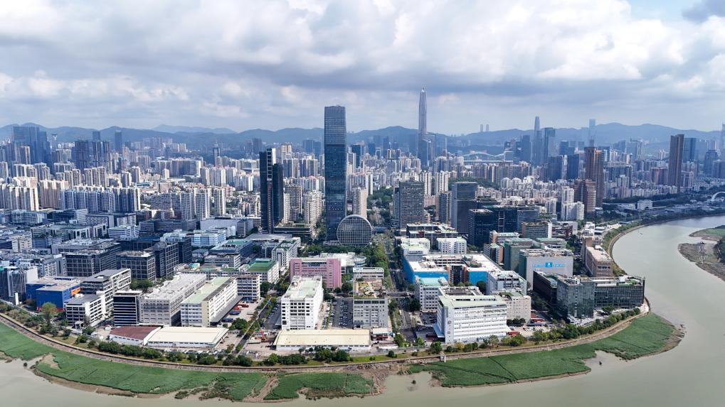  河套深港科技创新合作区（无人机照片，4月24日摄）。新华社记者 梁旭 摄