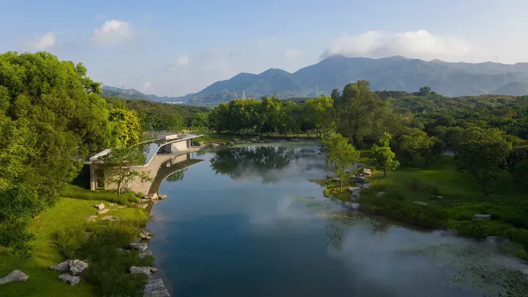 环西丽湖碧道示范段。图源：项目设计单位
