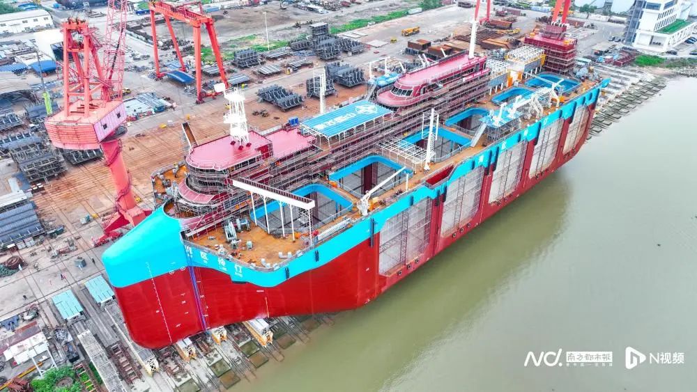 全球首艘自航式水体自然交换型养殖工船“湾区伶仃”号。图源：南方都市报