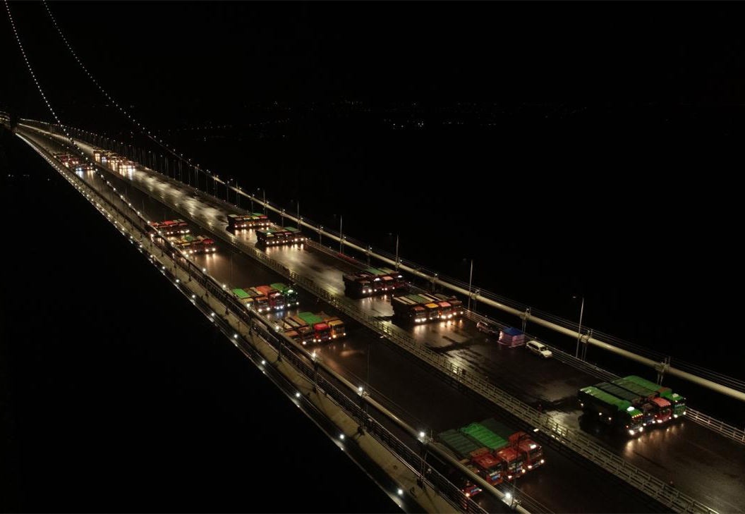 2019年3月12日，坭洲水道桥完成荷载试验。3月14日，大沙水道桥顺利完成动静态荷载试验，两座主桥通过"体检”,标志着大桥建设符合设计要求和相关规范要求。